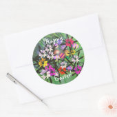 Sticker Rond Jardin aux oeufs de Pâques (Enveloppe)