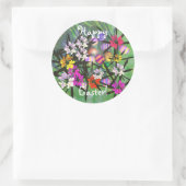 Sticker Rond Jardin aux oeufs de Pâques (Sac)