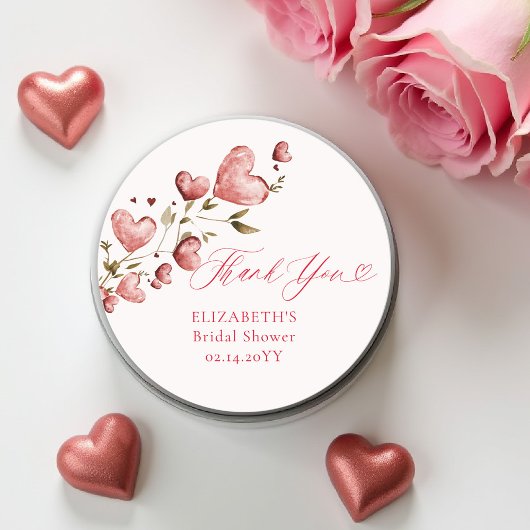 Sticker Rond Jardin d'amour de Saint-Valentin Fête de mariage r