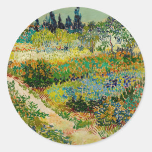 Sticker Rond Jardin d'Arles   Vincent van Gogh