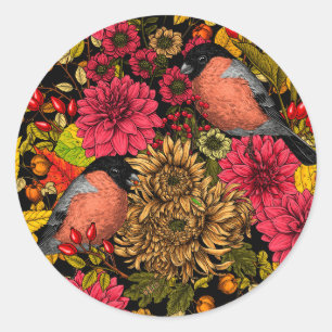 Sticker Rond Jardin d'automne 2