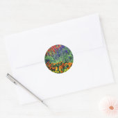 Sticker Rond Jardin de fleurs Beauté (Enveloppe)