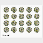 Sticker Rond Jardin de la jonquille (Feuille)