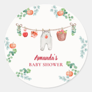 Sticker Rond Jardin de la prunelle de nos yeux Baby Shower sur 