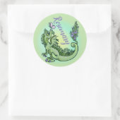 Sticker Rond jardin de lil herbe Dragon Rosemary (Sac)