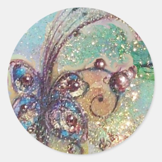 STICKER ROND JARDIN DES OMBRES PERDUES - PLANTE BUTTERFLY (Devant)