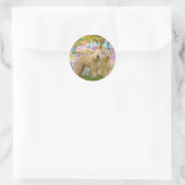 Sticker Rond Jardin - Deux Terriers Wheaten (Sac)
