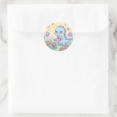 Sticker Rond Jardin Dino Happy (Sac)