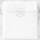 Sticker Rond Jardin Fleur sauvage Mariage (Sac)