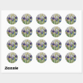 Sticker Rond jardin iris 2 (Feuille)