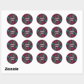 Sticker Rond Jardin magique merci (Feuille)