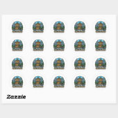 STICKER ROND JARDIN NAN LIANG (Feuille)