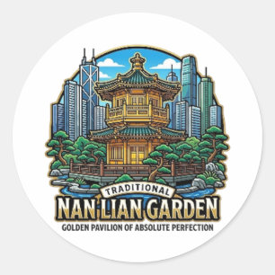 STICKER ROND JARDIN NAN LIANG
