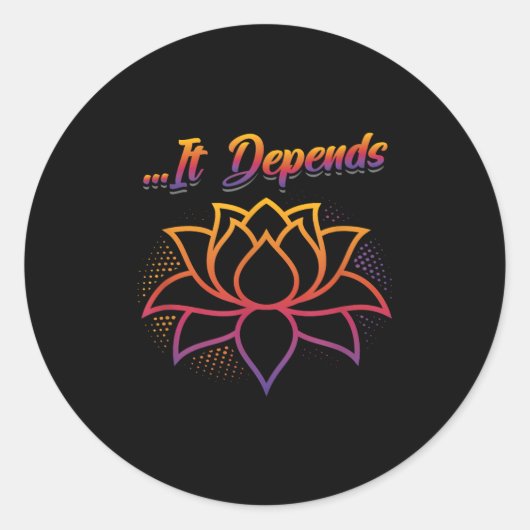 Sticker Rond Jardin Plante de Noël Lumières Jardin Gardene (Devant)