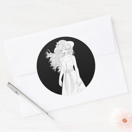 Sticker Rond Jardinier (Enveloppe)
