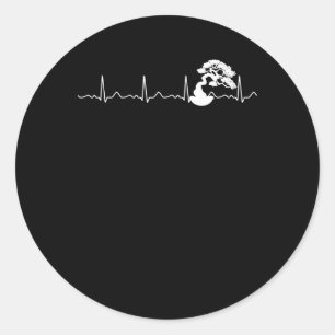 Sticker Rond jardinier botaniste horticulteur bonsai jardinage