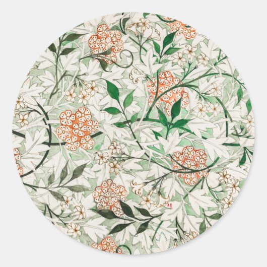 Sticker Rond Jasmine by William Morris (Devant)