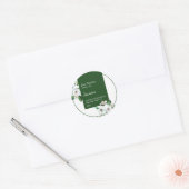 Sticker Rond Jasmine Herbal Tea Business Label (Enveloppe)
