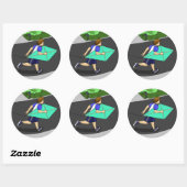 Sticker Rond Jason (Feuille)