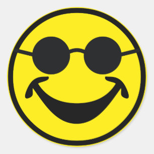 Sticker Rond Jaune aveugle + votre dos. & idées