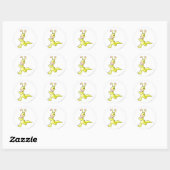 Sticker Rond Jaune Blumaroo (Feuille)