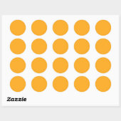 Sticker Rond Jaune clair (Crayola) (couleur solide) (Feuille)