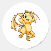 Sticker Rond Jaune de Shoyru (Devant)