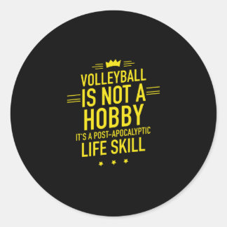 Sticker Rond Jaune de volley-ball