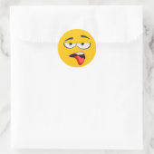 Sticker Rond Jaune Emoji (Sac)