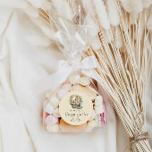 Sticker Rond Jaune Joyeux Lapin De Pâques