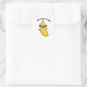 Sticker Rond Jaune Luja Funny Banana Pun (Sac)