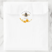 Sticker Rond Jaune Miel Abee Thème Anniversaire (Sac)
