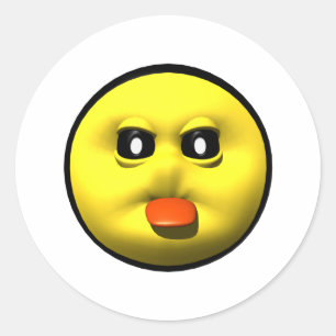 Sticker Rond Jaune sortant salon