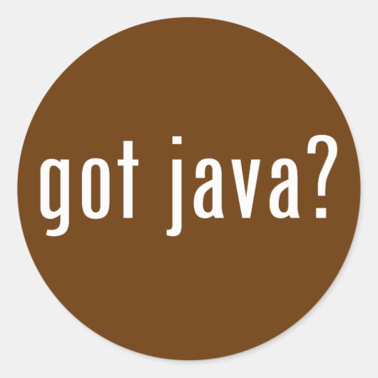 Sticker Rond java ? (Devant)
