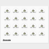 Sticker Rond Java obtenu (Feuille)