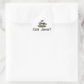 Sticker Rond Java obtenu (Sac)