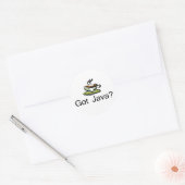 Sticker Rond Java obtenu (Enveloppe)