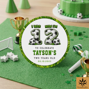 Sticker Rond J'avais 1 ans Maintenant j'en ai 2 Football – 2e a