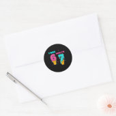 Sticker Rond J'avais 6 ans maintenant j'ai 7 ans Anniversaire 6 (Enveloppe)