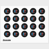 Sticker Rond J'avais 6 ans maintenant j'ai 7 ans Anniversaire 6 (Feuille)
