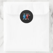 Sticker Rond J'avais 6 ans maintenant j'ai 7 ans Anniversaire 6 (Sac)