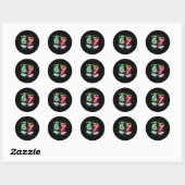Sticker Rond J'avais 6 ans maintenant j'ai 7 ans Anniversaire S (Feuille)