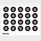 Sticker Rond J'avais 6 ans maintenant j'ai 7 ans Anniversaire S (Feuille)