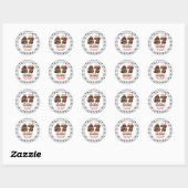 Sticker Rond J'avais 6 ans, maintenant j'ai 7 ans – Fête d'anni (Feuille)