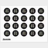 Sticker Rond J'avais 6 ans maintenant j'ai 7 ans Mème drôle 67 (Feuille)