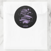 Sticker Rond J'Avais Une Feuille D'Autocollant D'Avortement (6  (Sac)