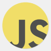 Sticker Rond Javascript (Devant)
