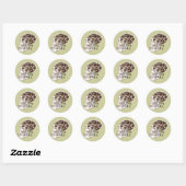 Sticker Rond Javasin (Feuille)