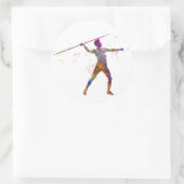 Sticker Rond Javelin aquarelle (Sac)