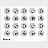Sticker Rond Javelin Panda (Feuille)